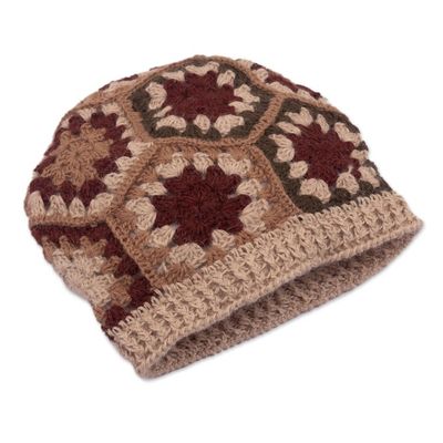 Alternate image for Artisan Crocheted 100 Alpaca Hat Afghan Charm