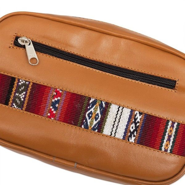Alternate image for Saddle Brown Belt Bag and Wristlet from Peru Double Duty