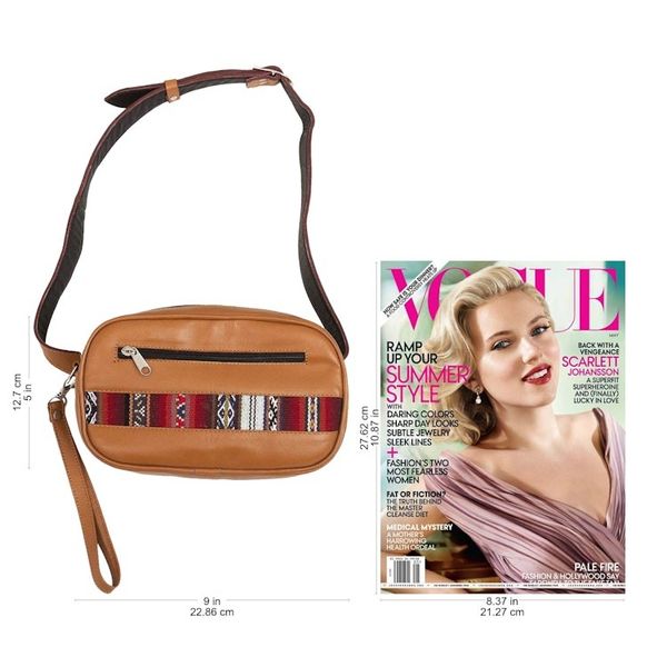 Alternate image for Saddle Brown Belt Bag and Wristlet from Peru Double Duty
