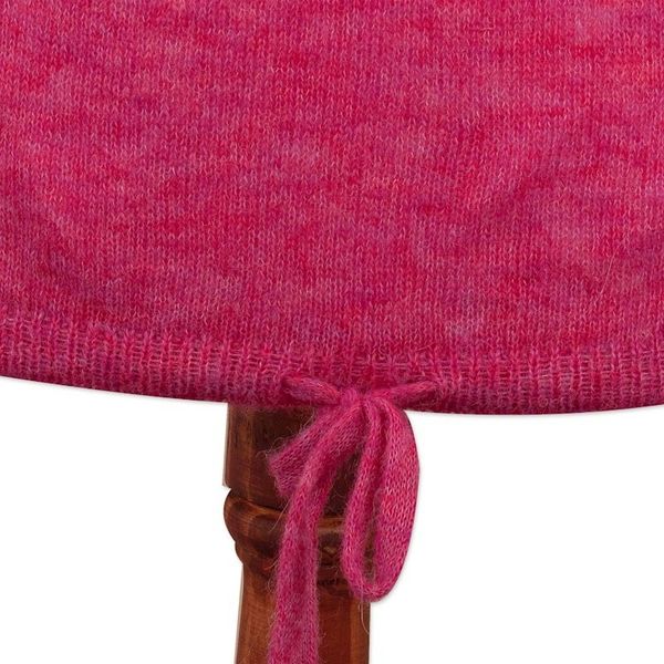 Alternate image for Warm Deep Pink Alpaca Blend Pullover Sweater from Peru Fuchsia Rose