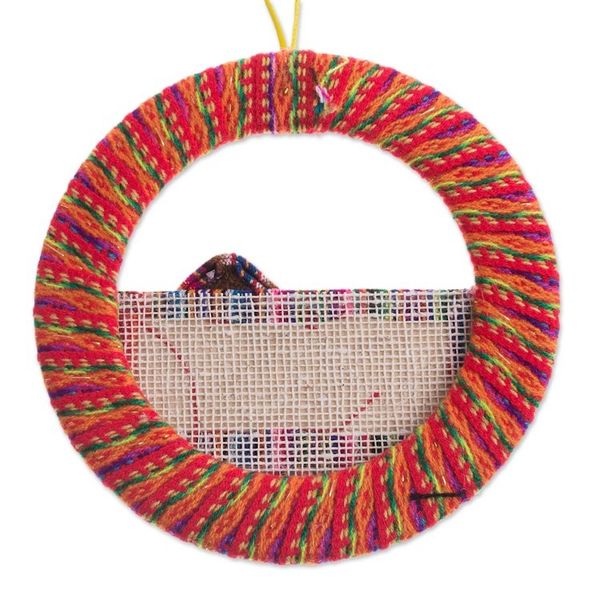 Alternate image for Fabric Nativity Scene Ornament Handcrafted in Peru Happiness in the Andes