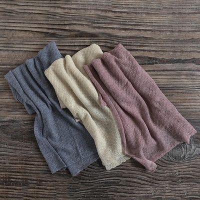 Alternate image for Textured 100 Baby Alpaca Wrap Scarf in Champagne from Peru Champagne Gossamer