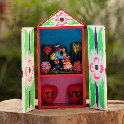 Alternate image for Romantic Folk Art Retablo Te Amo