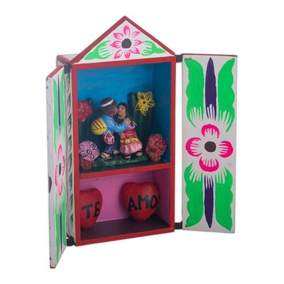 Alternate image for Romantic Folk Art Retablo Te Amo