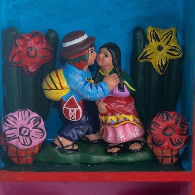 Alternate image for Romantic Folk Art Retablo Te Amo