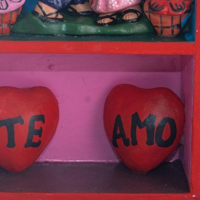 Alternate image for Romantic Folk Art Retablo Te Amo