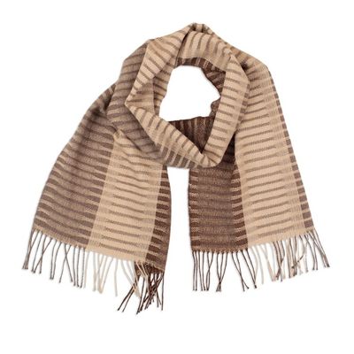 Alternate image for 100 alpaca mens scarf Arequipa Adventure