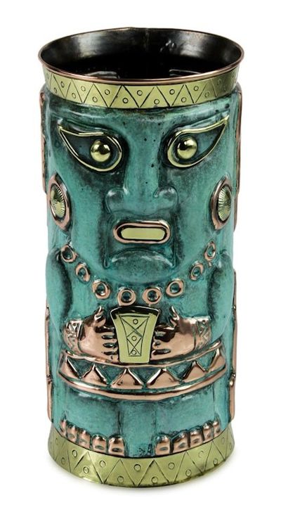Alternate image for Archaeological Brass and Copper Vase Chimu Deity