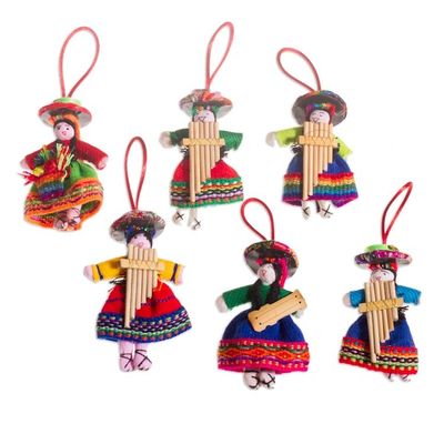 Alternate image for Cotton ornaments Set of 6 Girl Choir