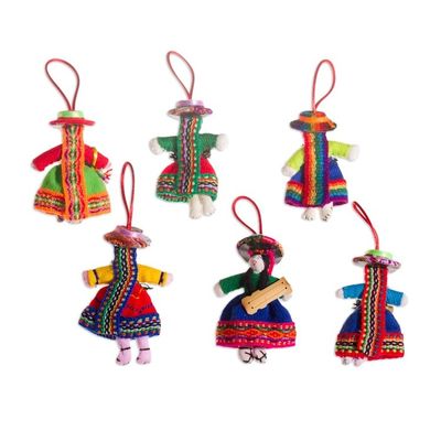 Alternate image for Cotton ornaments Set of 6 Girl Choir