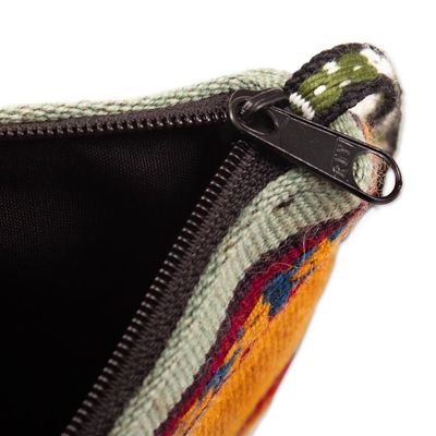Alternate image for Sunrise Striped Alpaca Wool Shoulder Bag Inca Sunrise