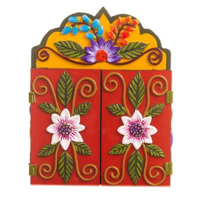 Alternate image for Wood and ceramic nativity scene Christmas Savior