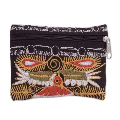 Alternate image for Handcrafted Embroidered Coin Purse from Peru Colca Condor