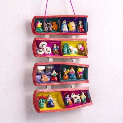 Alternate image for Handcrafted Mini Retablo Wall Hanging from Peru Andes Lifestyle