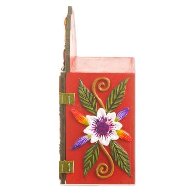 Alternate image for Wood and ceramic nativity scene Christmas Savior