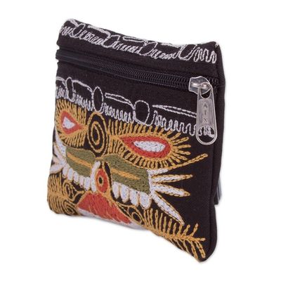 Alternate image for Handcrafted Embroidered Coin Purse from Peru Colca Condor