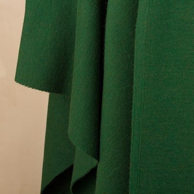 Alternate image for Knit Alpaca Blend Ruana in Green from Peru Cedar Falls