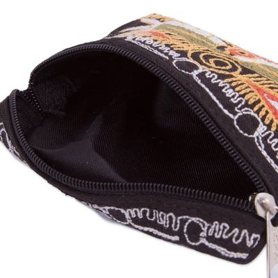 Alternate image for Handcrafted Embroidered Coin Purse from Peru Colca Condor