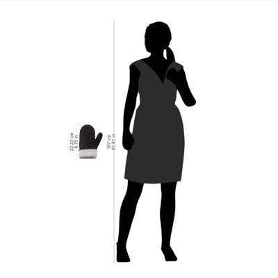 Alternate image for Peruvian Reversible 100 Alpaca Black and Eggshell Mittens Striking Contrast