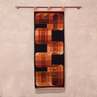 Alternate image for Handcrafted Cultural Wool Tapestry 2x5 Ft  Inca Belt