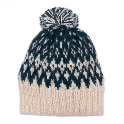 Alternate image for Knit 100 Alpaca Hat from Peru Northern Lights