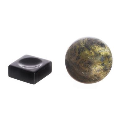 Alternate image for Modern Serpentine Gemstone Sculpture Forest Whisper