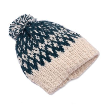 Alternate image for Knit 100 Alpaca Hat from Peru Northern Lights