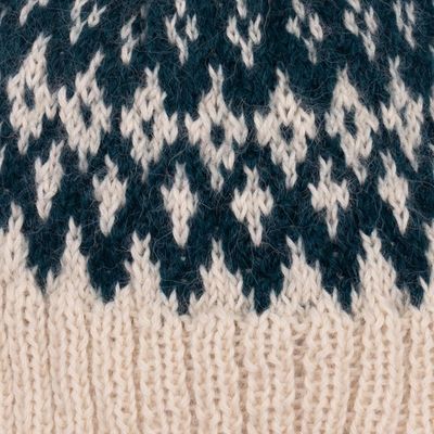 Alternate image for Knit 100 Alpaca Hat from Peru Northern Lights