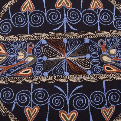 Alternate image for Heart Motif Placemats in Sky Blue Set of 4 from Peru Heart Shower in Sky Blue