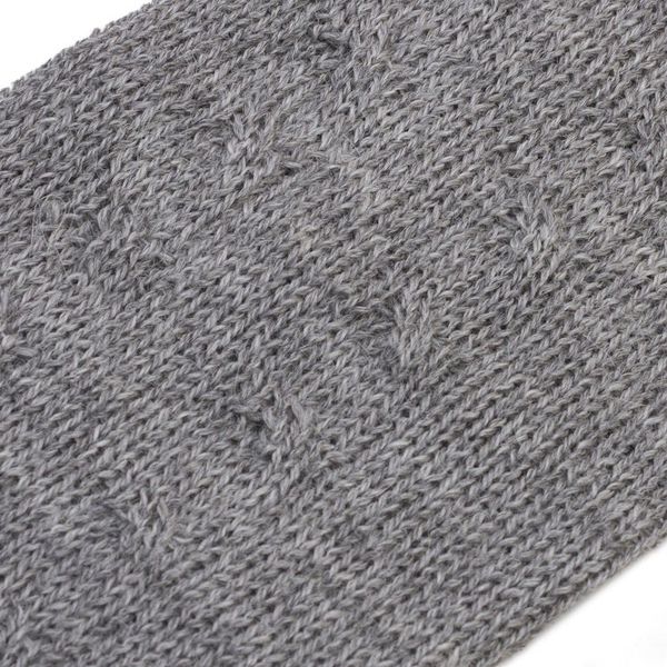 Alternate image for Grey 100 Baby Alpaca Cable Knit Fingerless Mitts from Peru Luscious Twist in Grey