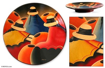 Alternate image for Ceramic plate Women of the Highlands