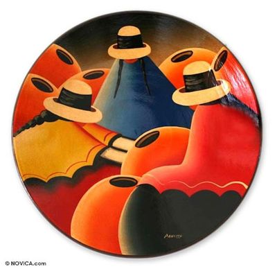 Alternate image for Ceramic plate Women of the Highlands