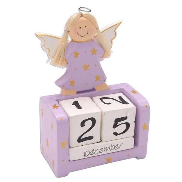Alternate image for Lilac Angel Themed Perpetual Calendar Angel Time in Lilac