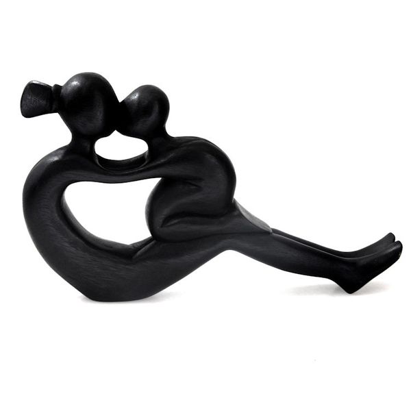 Alternate image for Handcrafted Mother and Child Wood Sculpture Her Love Will Never End
