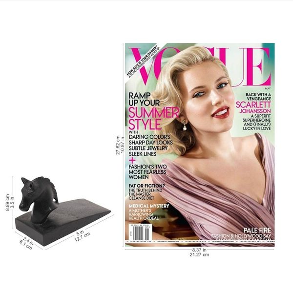 Alternate image for Hand Carved Suar Wood Horse Door Stopper in Black from Bali Handy Horse in Black