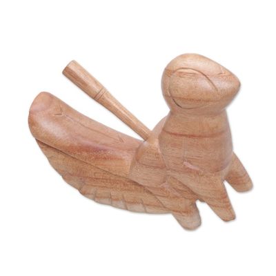 Alternate image for Hand Carved Balinese Cricket Suar Wood Percussion Instrument Cricket Melody