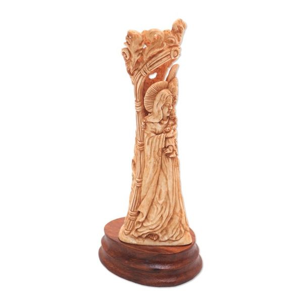 Alternate image for Hand-Carved Bone Nativity Sculpture from Bali Birth of Jesus