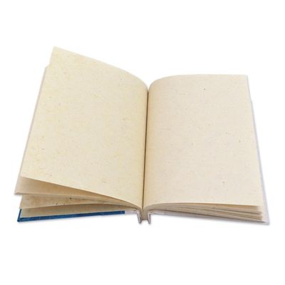 Alternate image for Blue Natural Fiber Turtle-Motif Journal Tortoise Thoughts in Blue