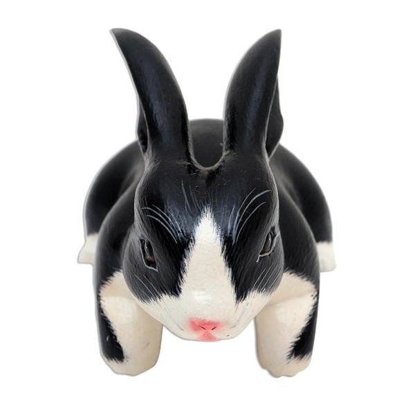 Alternate image for Black and White Curious Bunny Statuette Curious in Black and White