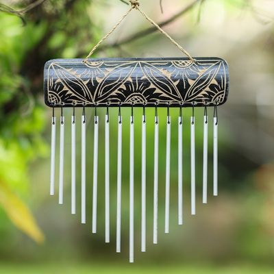 Alternate image for Hand Crafted Bamboo Windchime Melodic Breezes