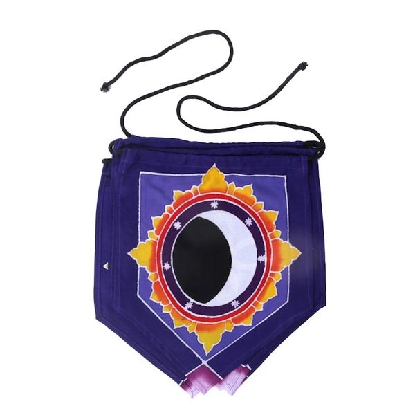 Alternate image for Batik Rayon Wall Hanging with Spiritual Symbols from Bali Symbols of Life