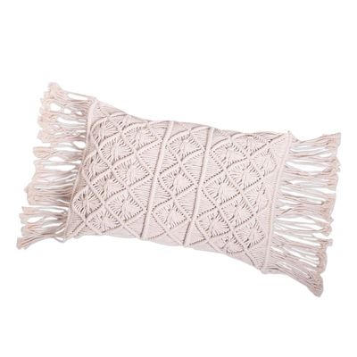 Alternate image for Cotton Macrame Cushion Cover Cuddle Party