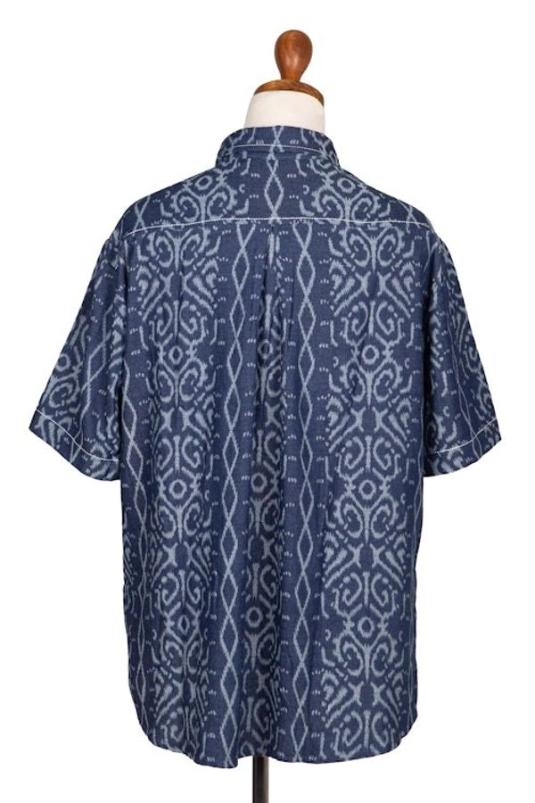 Alternate image for Mens Handmade Cotton Ikat Shirt Best Man