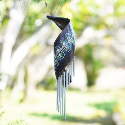 Alternate image for Handcrafted Coconut Fiber Wind Chime from Bali Sweet Serenade
