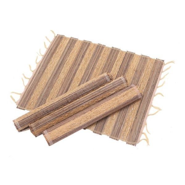 Alternate image for Artisan Crafted Natural Fiber Placemats Set of 4 Grass Stalks