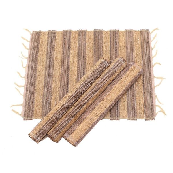 Alternate image for Artisan Crafted Natural Fiber Placemats Set of 4 Grass Stalks
