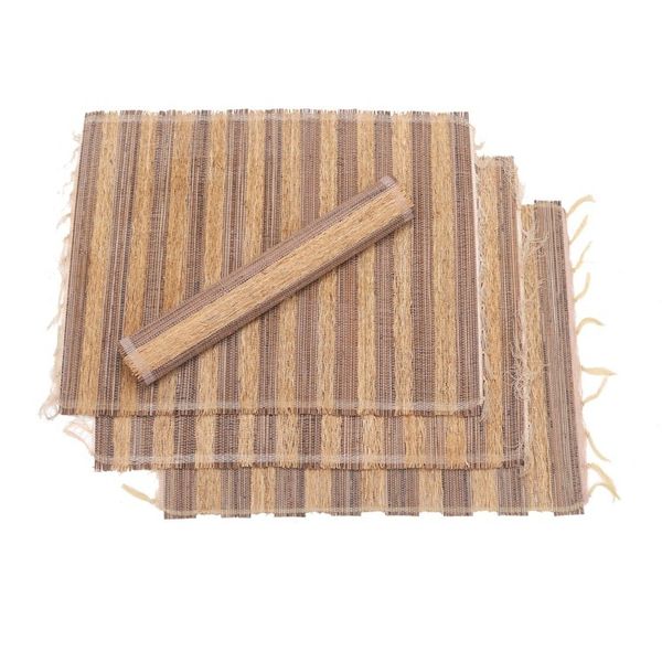 Alternate image for Artisan Crafted Natural Fiber Placemats Set of 4 Grass Stalks