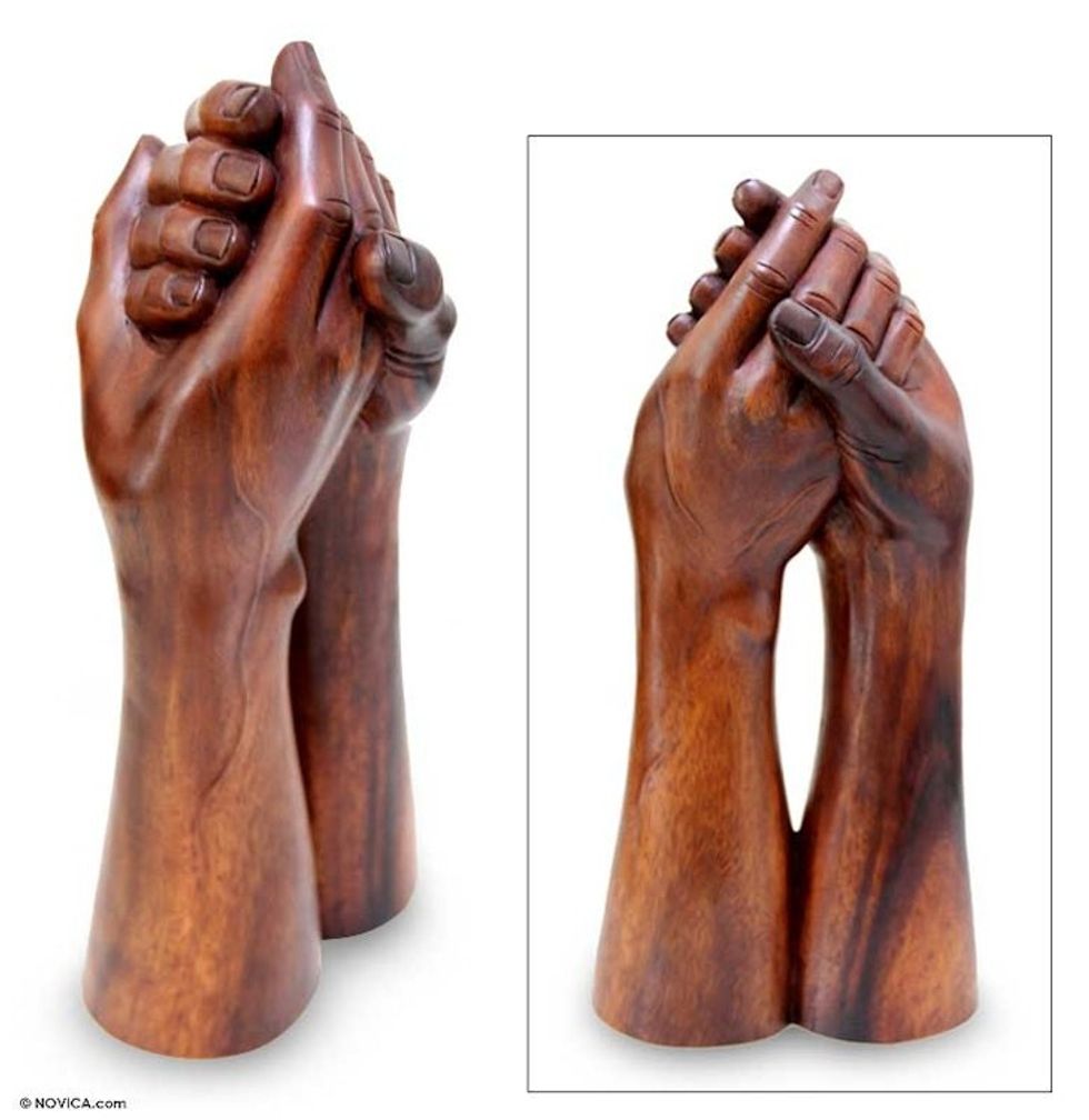 Wood Sculpture from Indonesia 'Strong Bonds'