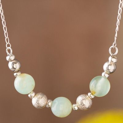 Alternate image for Natural Opal Beaded Necklace from Peru Round Sophistication