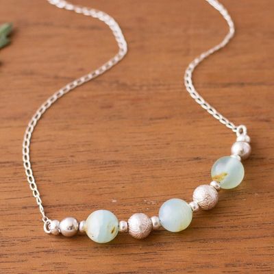 Alternate image for Natural Opal Beaded Necklace from Peru Round Sophistication